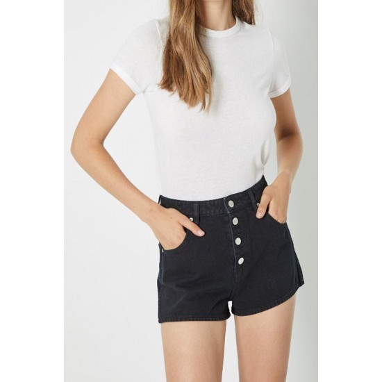 BUTTON BLACK DUSTERS SHORT | ByCheryve.com