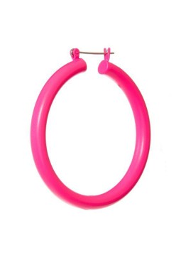 THE NEON PINK RAINBOW AMALFI HOOP THE NEON PINK RAINBOW AMALFI HOOP
