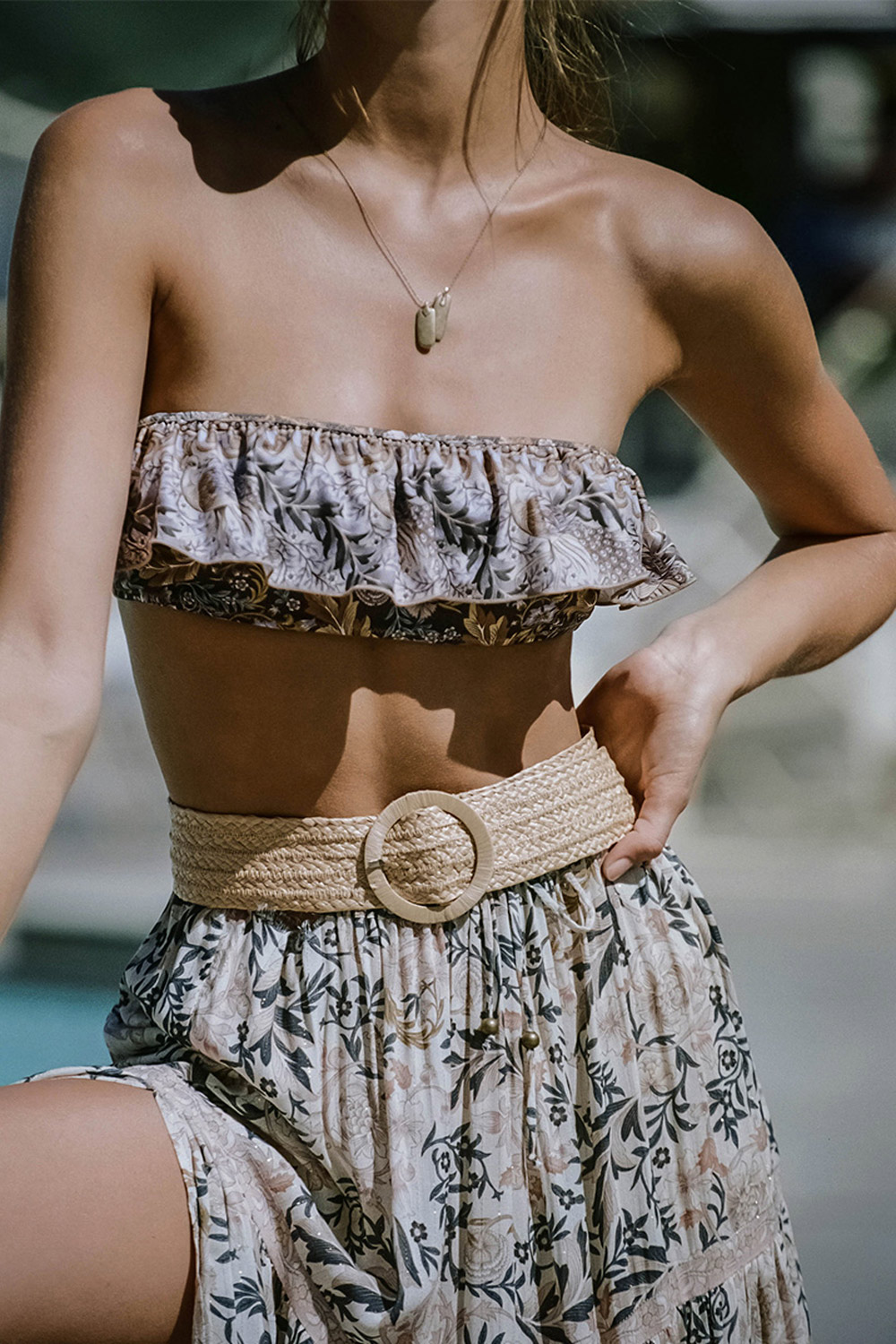 THE NIGHTSHADE OASIS FRILL BANDEAU