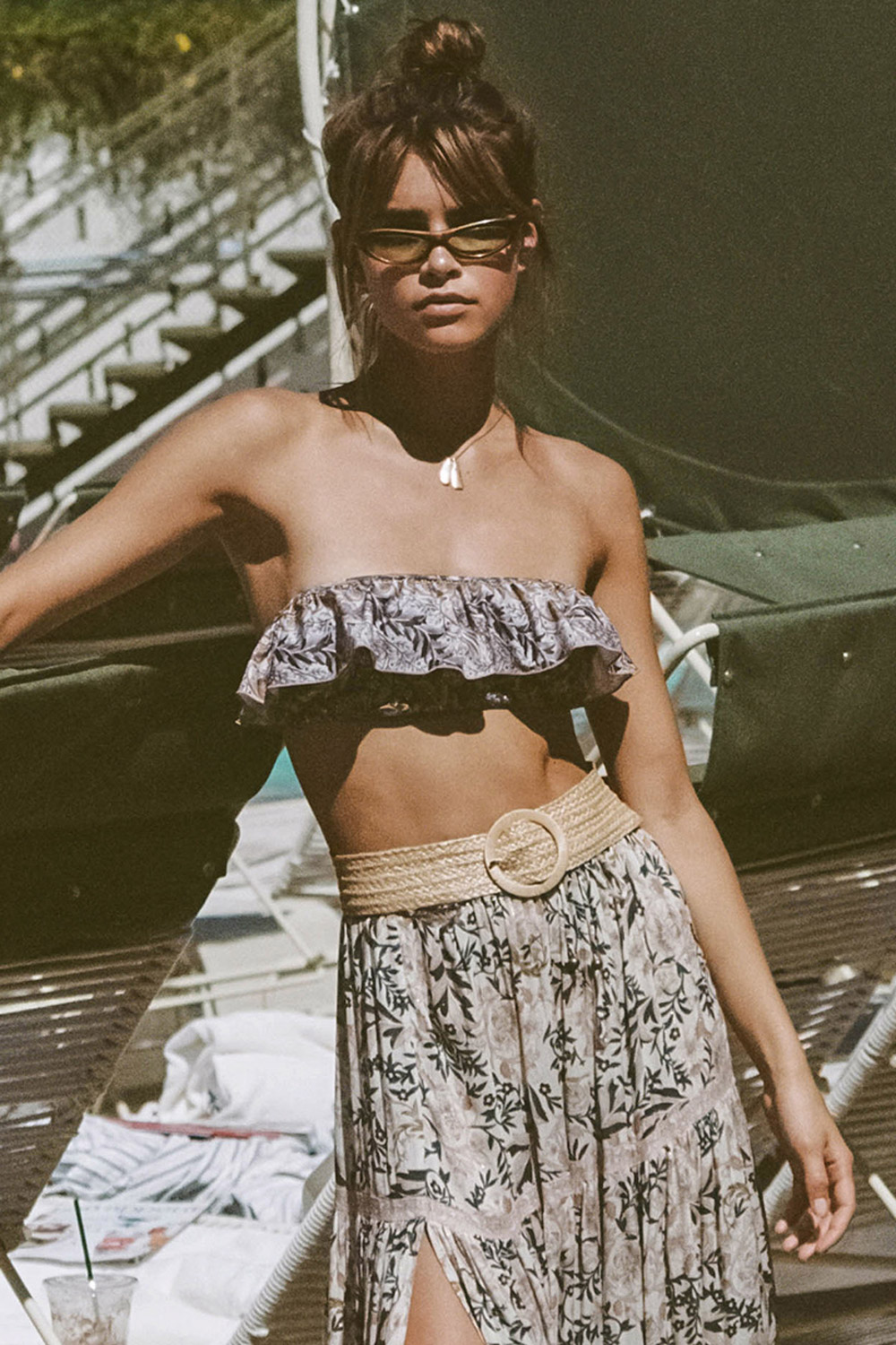 THE NIGHTSHADE OASIS FRILL BANDEAU
