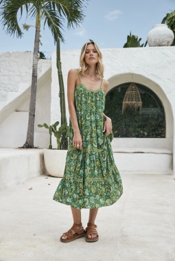 THE NINE LIVES BAZAAR  AWAKENINGS AVRIL STRAPPY DRESS THE NINE LIVES BAZAAR  AWAKENINGS AVRIL STRAPPY DRESS