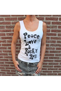PEACE, LOVE & ROCK 'N  ROLL LACE TANK PEACE, LOVE & ROCK 'N  ROLL LACE TANK
