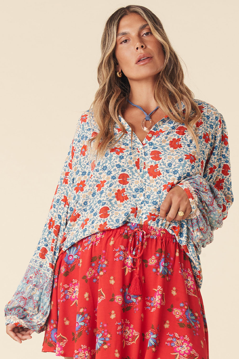 THE VILLAGE SKY BLOUSE