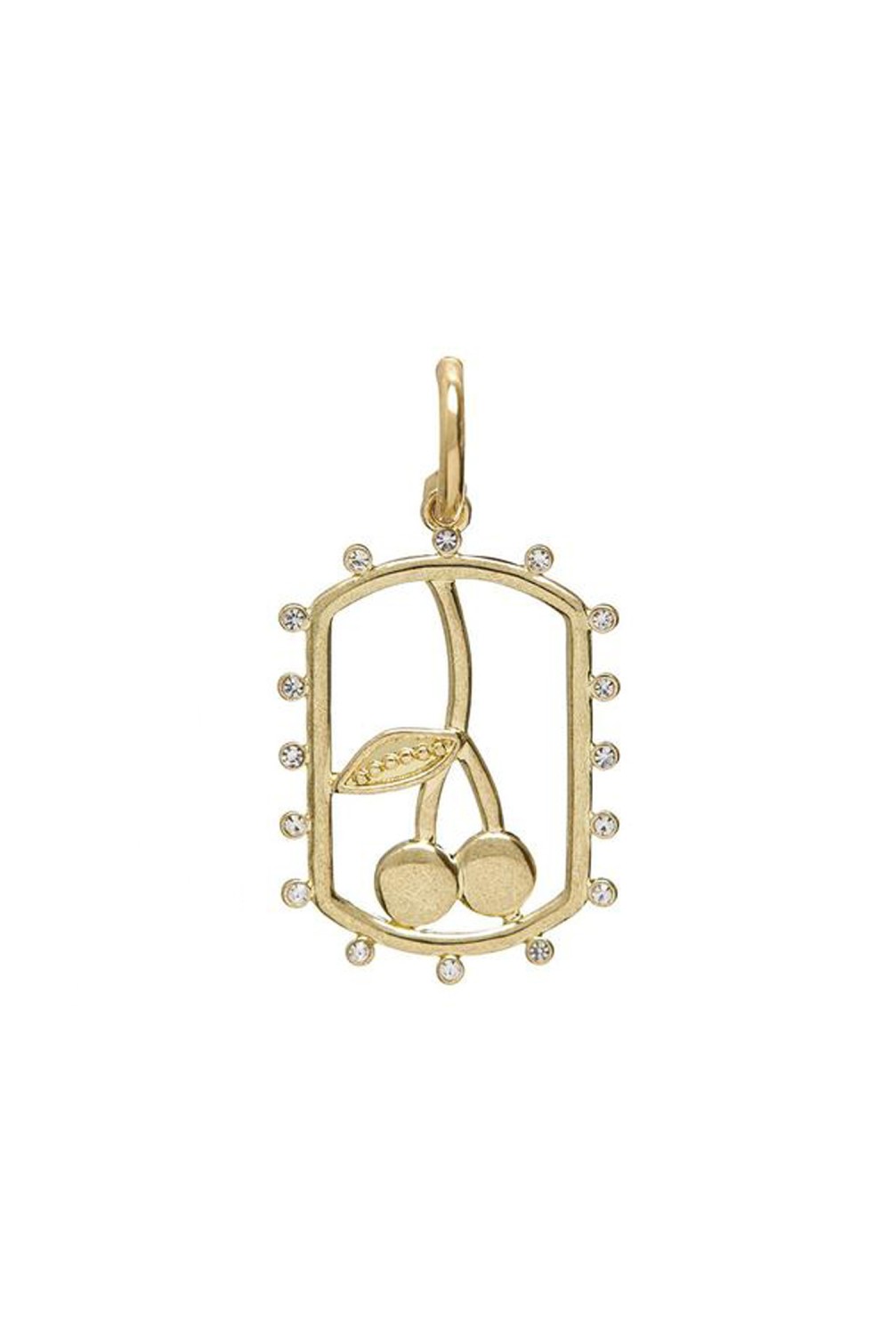 THE GOLD CHERRY DOG TAG HOOP THE GOLD CHERRY DOG TAG HOOP