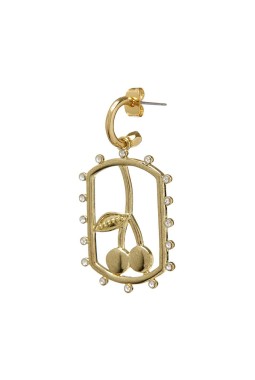 THE GOLD CHERRY DOG TAG HOOP THE GOLD CHERRY DOG TAG HOOP