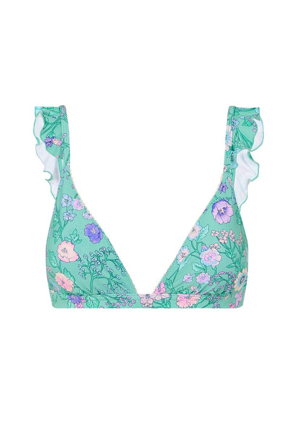 THE OCEAN FLOWERCHILD FRILL TRI TOP 
