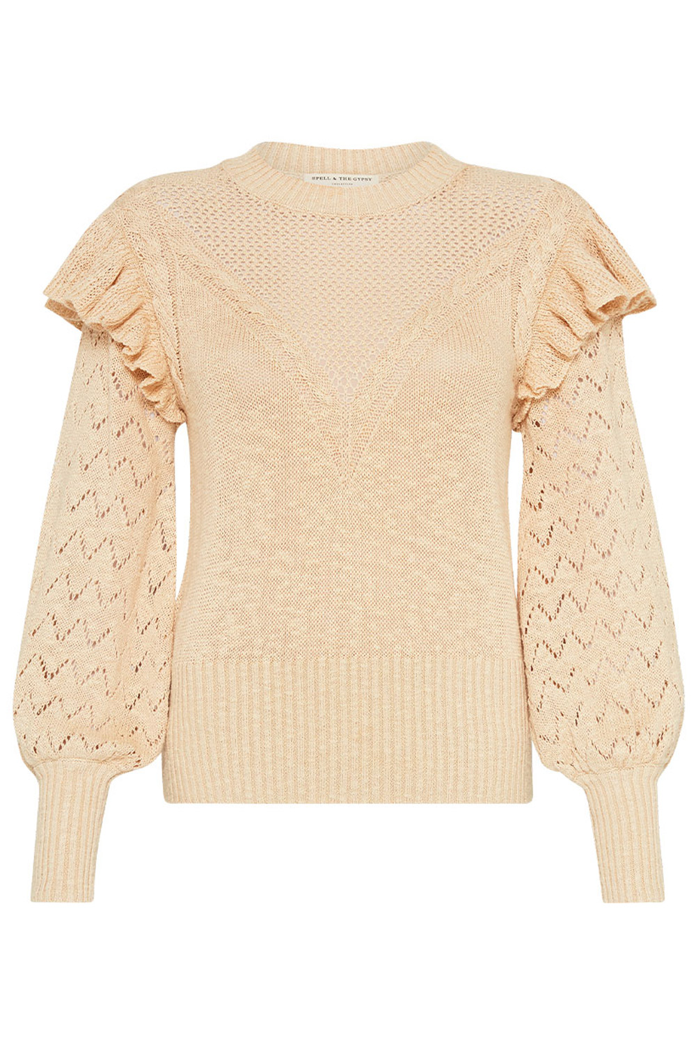 THE ECRU WILLOW FRILL JUMPER