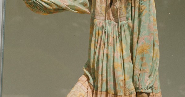 spell butterfly boho maxi dress Infinity Maxi Dress - Tie Dye Infinity Maxi Dress main image 1