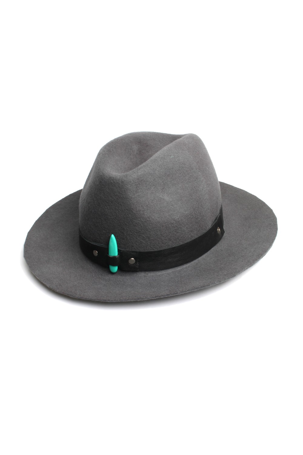 THE GREY SIDNEY FEDORA FELT HAT THE GREY SIDNEY FEDORA FELT HAT