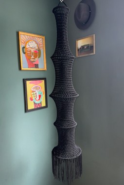 THE MIDNIGHT MARRAKECH CROCHET FISHERMAN PENDANT LAMPSHADE  THE MIDNIGHT MARRAKECH CROCHET FISHERMAN PENDANT LAMPSHADE