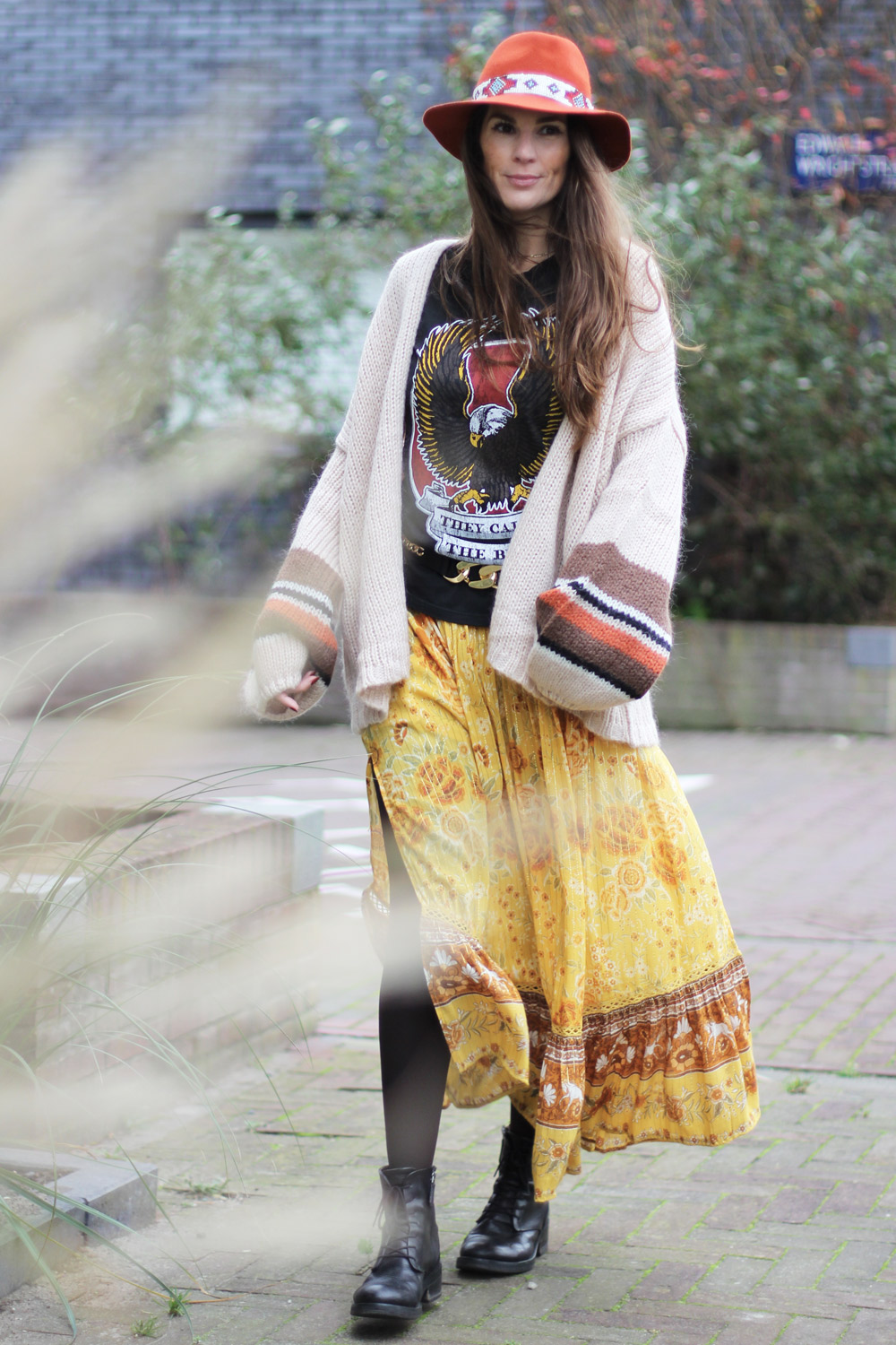 THE EMA STRIPED PUFFY OVERSIZE CARDIGAN THE EMA STRIPED PUFFY OVERSIZE CARDIGAN