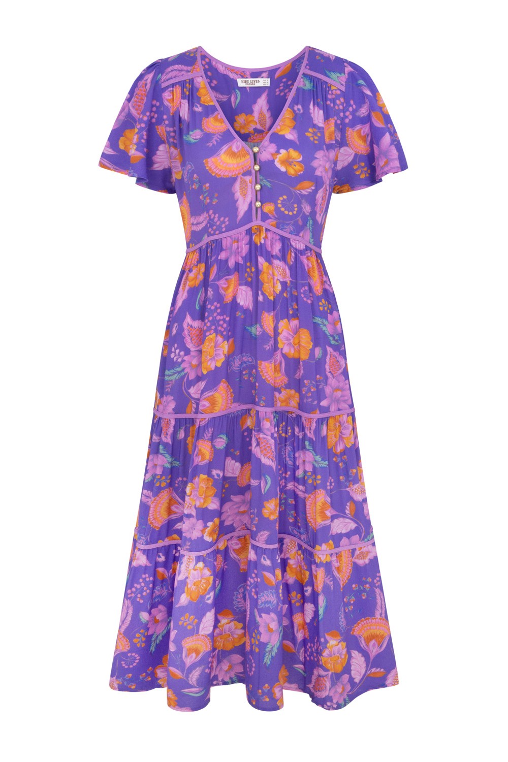 THE NINE LIVES BAZAAR HOLIDAY IRIS MIDI DRESS