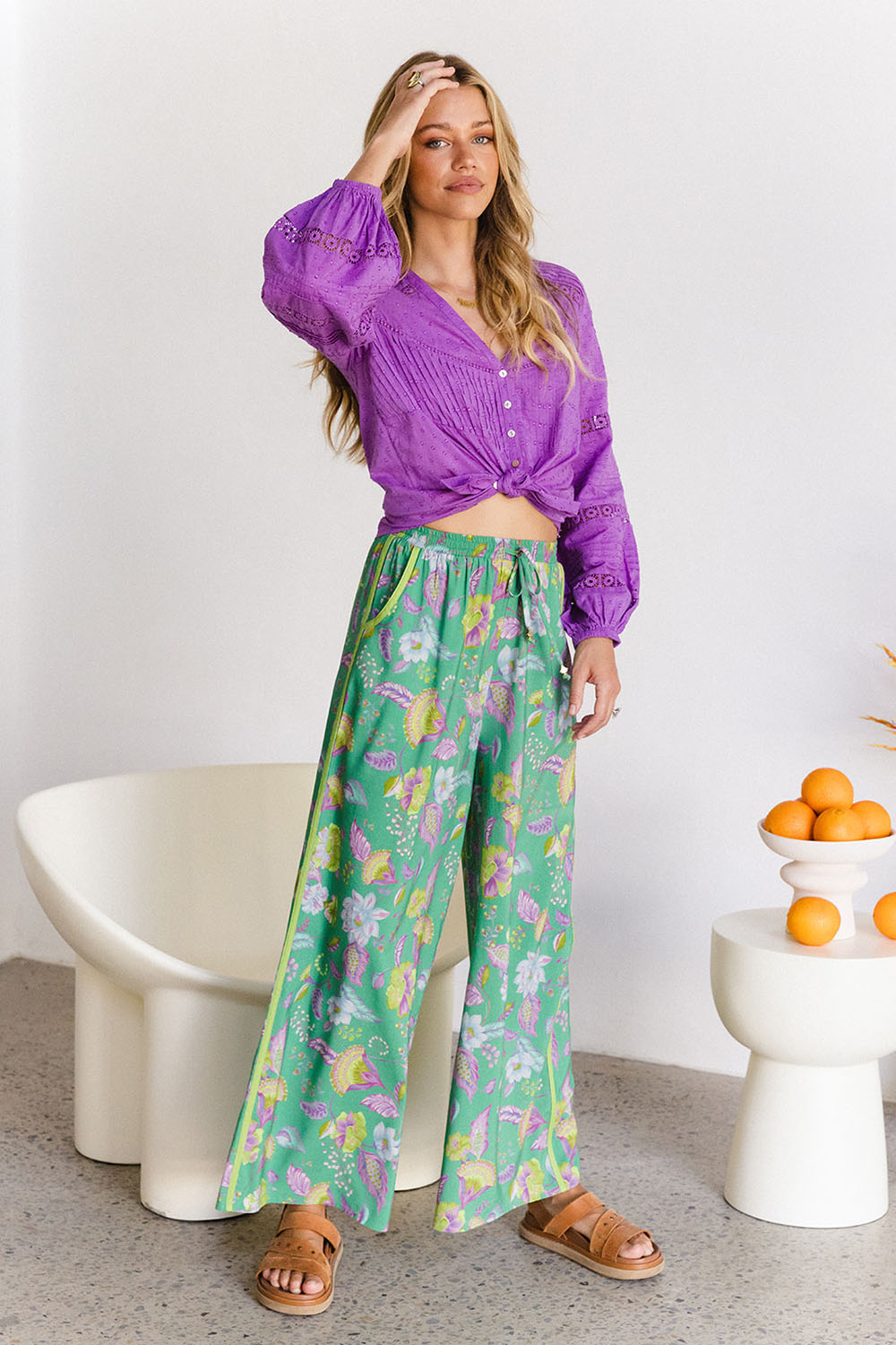 THE NINE LIVES BAZAAR REGGIE OASIS PANT