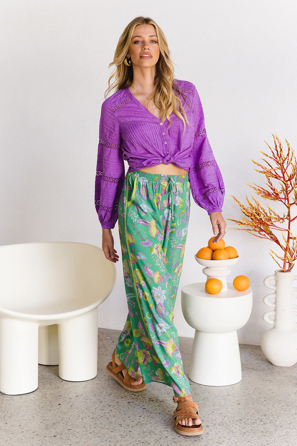 THE NINE LIVES BAZAAR REGGIE OASIS PANT