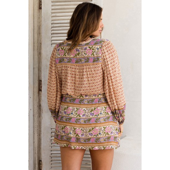 THE SPELL SIENNA CLAY BLOUSE