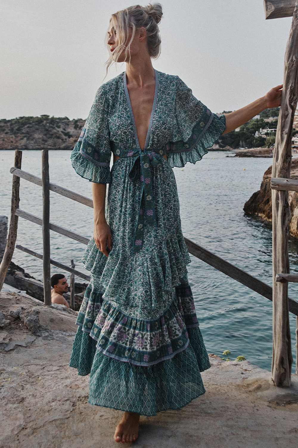 linen evening dress rennes — The Loom