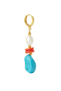 THE ADELINA DROP HUGGIE EARRING THE ADELINA DROP HUGGIE EARRING
