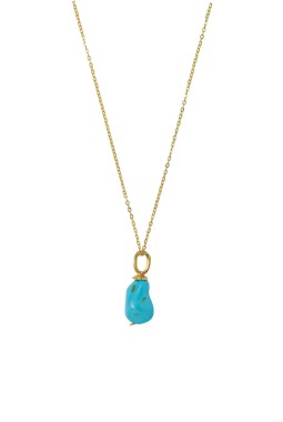 THE AVA TURQUOISE PENDANT NECKLACE THE AVA TURQUOISE PENDANT NECKLACE