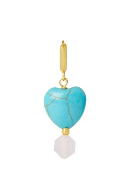 THE AYLA TURQUOISE HEART EARRING THE AYLA TURQUOISE HEART EARRING