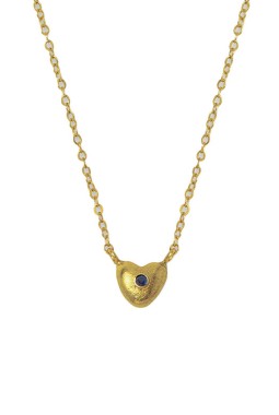 THE MARINA HEART PENDANT NECKLACE THE MARINA HEART PENDANT NECKLACE