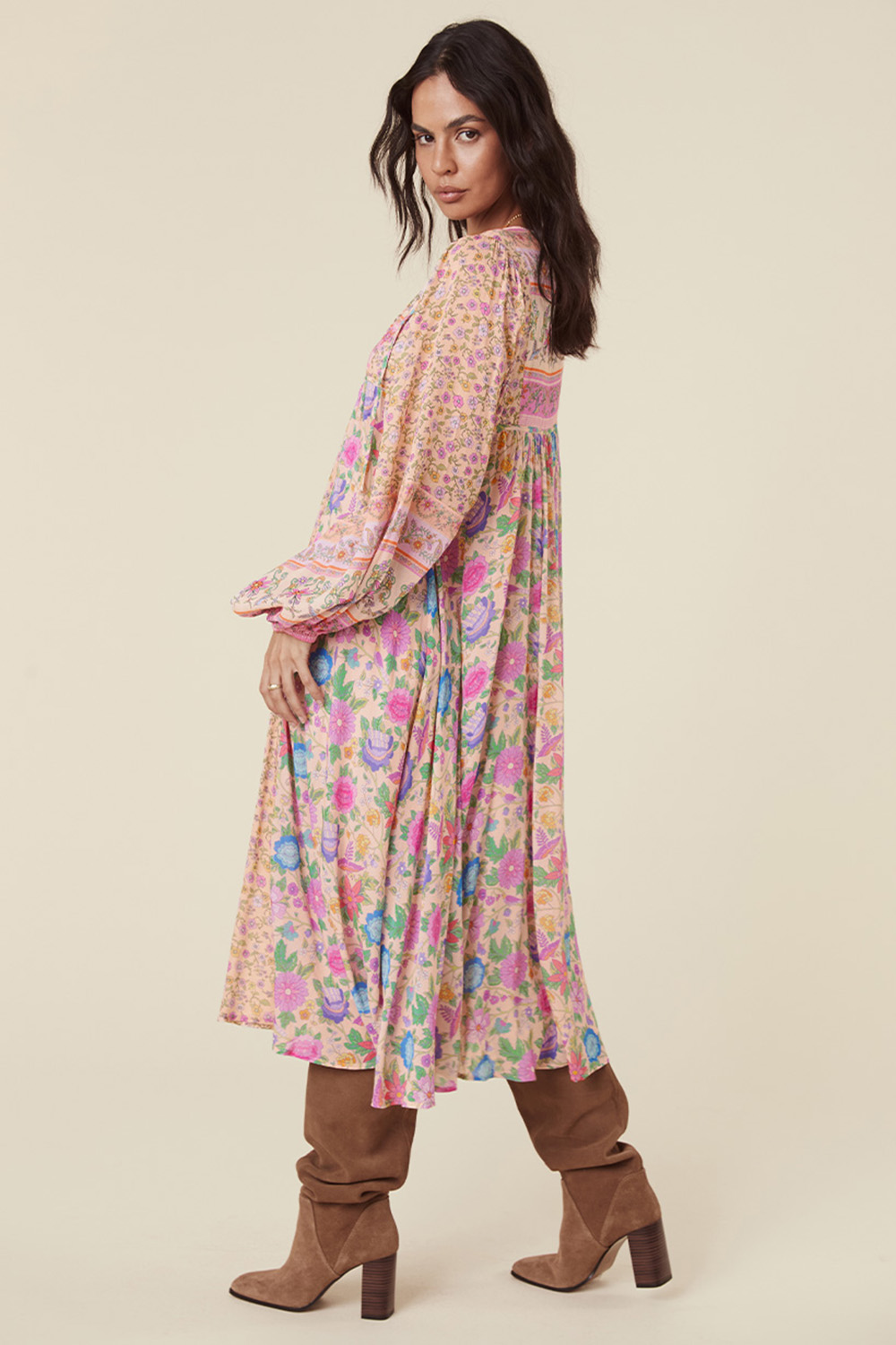 THE MOSSY PATCHWORK BOHO DRESS THE MOSSY PATCHWORK BOHO DRESS