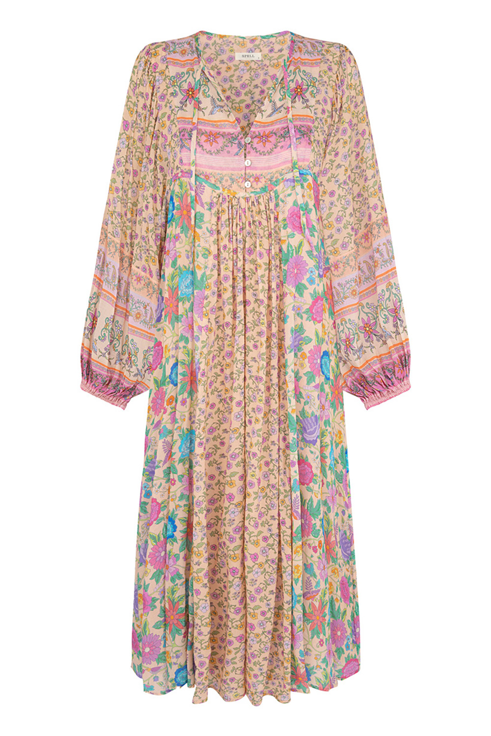 THE MOSSY PATCHWORK BOHO DRESS THE MOSSY PATCHWORK BOHO DRESS