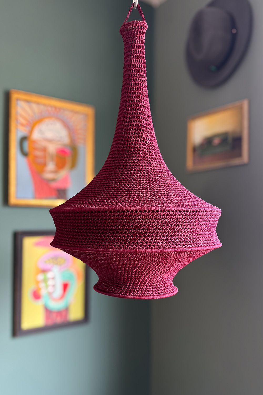 THE CROCHET TAGINE MEDIUM LAMPSHADE