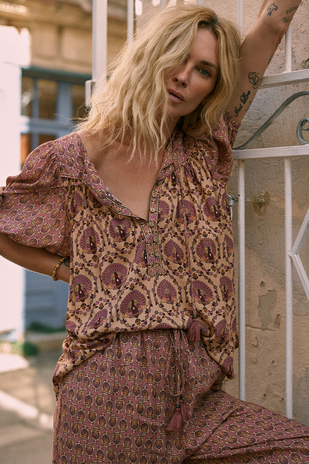 the Spell Château Short Sleeve Blouse