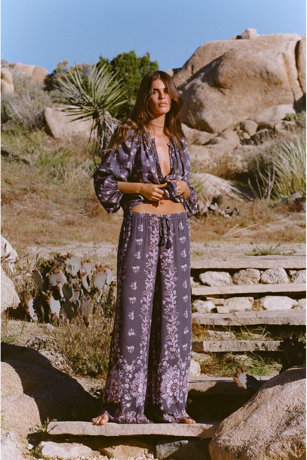 Rebel Spirit Wide Leg Pant in Hyacinth door Spell