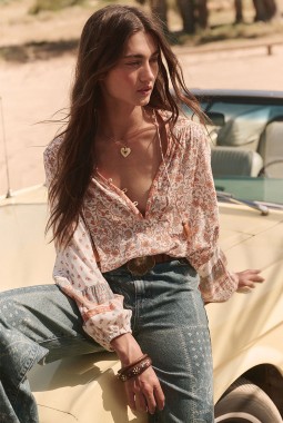 The Spell Sunshine Bandit Desert Sage Blouse The Spell Sunshine Bandit Desert Sage Blouse