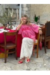 Spell ByronBay's Marina Piccola Oversized Biker Tee in Cosmos Pink Spell ByronBay's Marina Piccola Oversized Biker Tee in Cosmos Pink