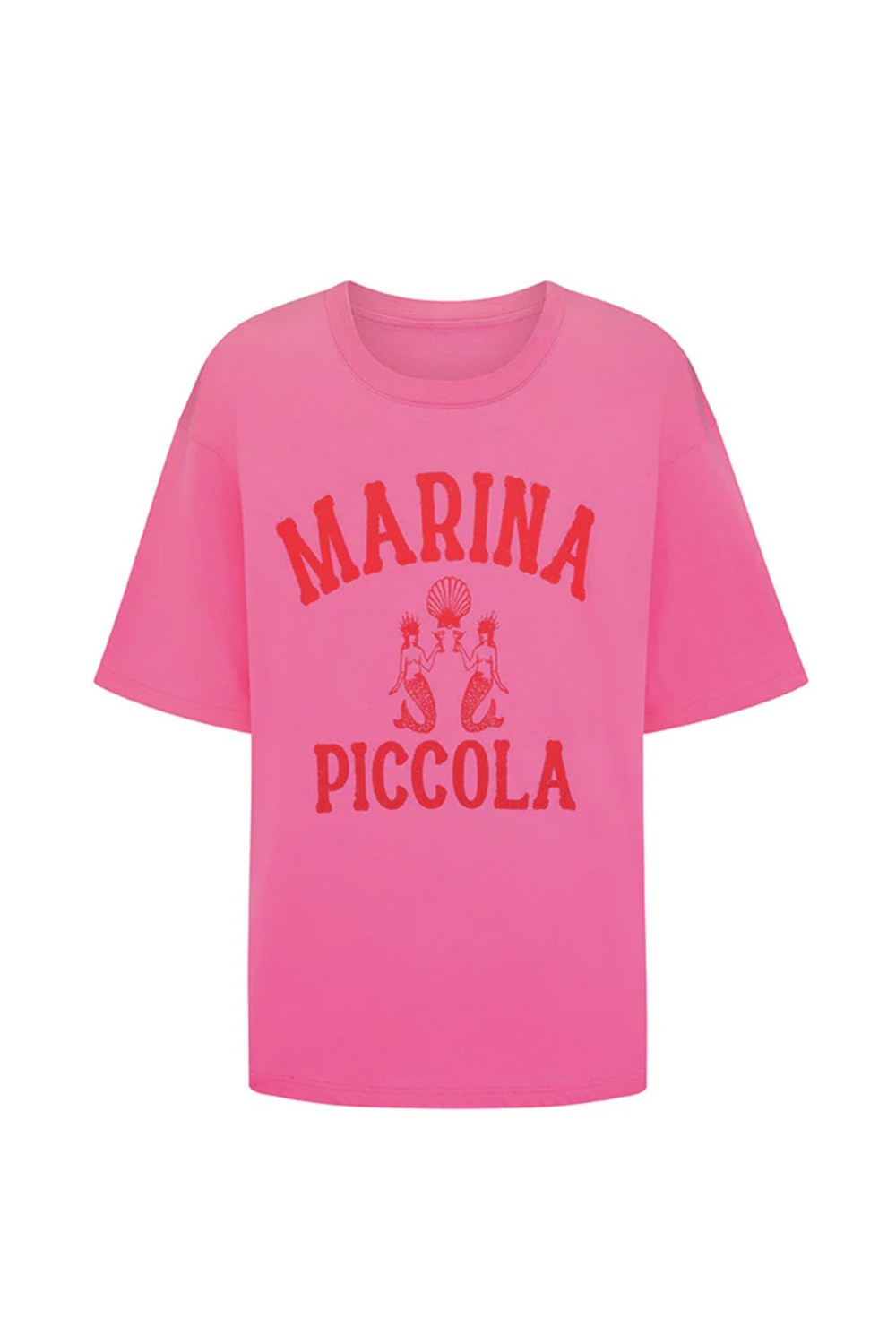 Spell ByronBay's Marina Piccola Oversized Biker Tee in Cosmos Pink Spell ByronBay's Marina Piccola Oversized Biker Tee in Cosmos Pink