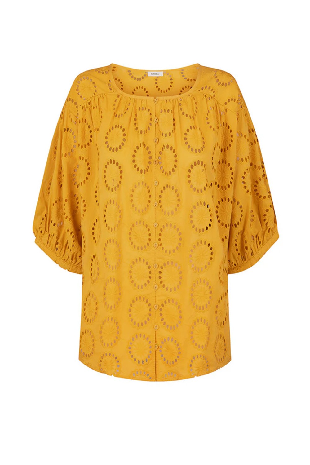 Spell Byronbay's Yaya Lace Blouse in Golden Sun Spell Byronbay's Yaya Lace Blouse in Golden Sun
