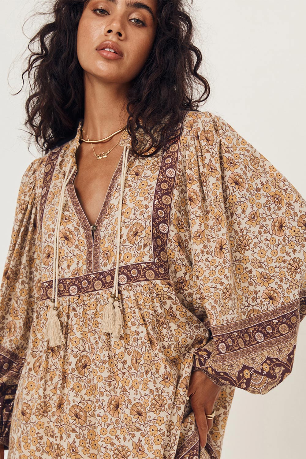 THE SPICE SUNDOWN BOHO MINI DRESS