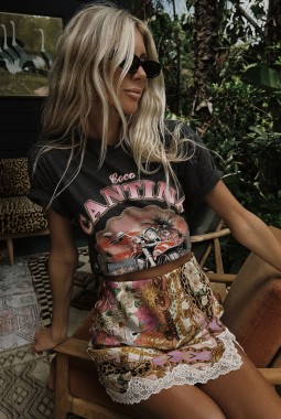Spell Byronbay Lovers & Dreamers Coco Cantina Biker Tee Spell Byronbay Lovers & Dreamers Coco Cantina Biker Tee