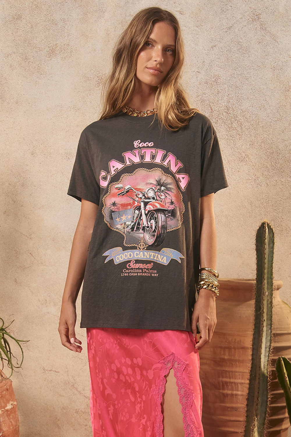 The Lovers & Dreamers Coco Cantina Biker Tee The Lovers & Dreamers Coco Cantina Biker Tee