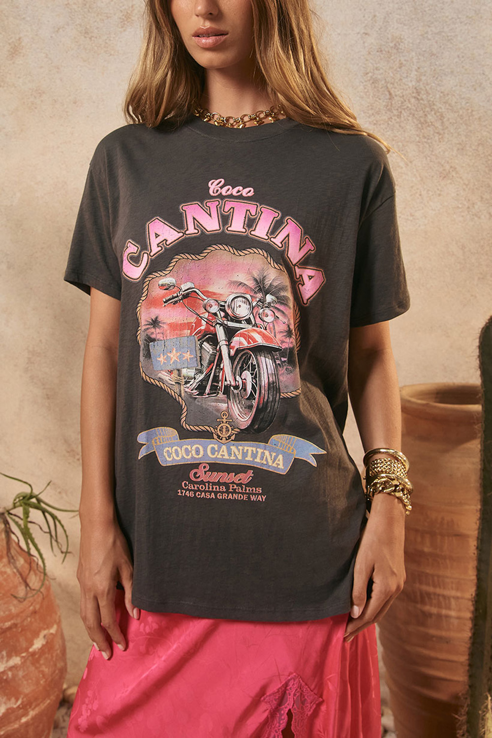 The Lovers & Dreamers Coco Cantina Biker Tee The Lovers & Dreamers Coco Cantina Biker Tee